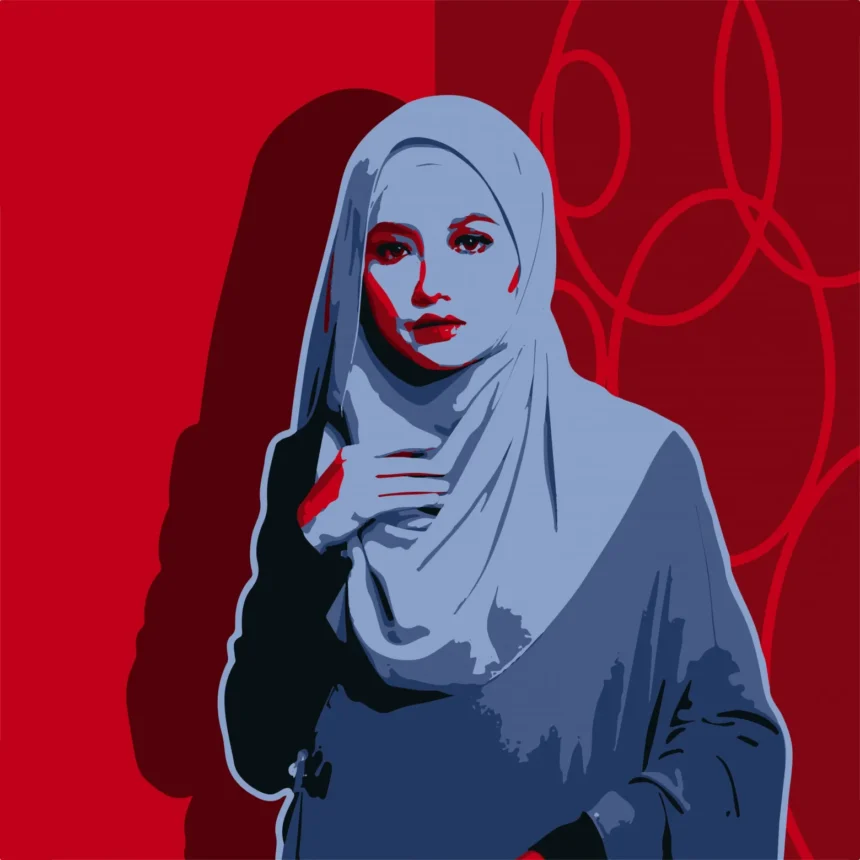 Portrait of a Muslim girl