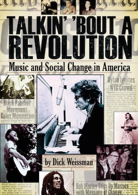 Couverture de 'Talkin' 'Bout a Revolution' – une exploration de l’intersection entre la musique et le changement social aux États-Unis, analysant comment les chansons populaires ont influencé les mouvements politiques et culturels.