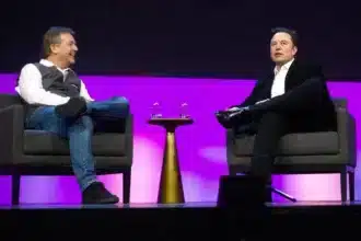 Elon Musk at TED 2022, discussing the future of Twitter and speech boundaries.