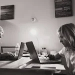 The impact of cyber hate on daily life: Two young individuals engage with the digital world, a space that, while fostering connection and learning, has also become a hostile environment where cyberhate thrives. As reliance on technology grows, many, especially young people, are exposed to a wide range of hateful speech that affects their emotional and psychological well-being.