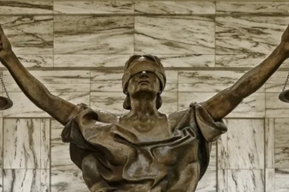 Statue representing the concept of justice