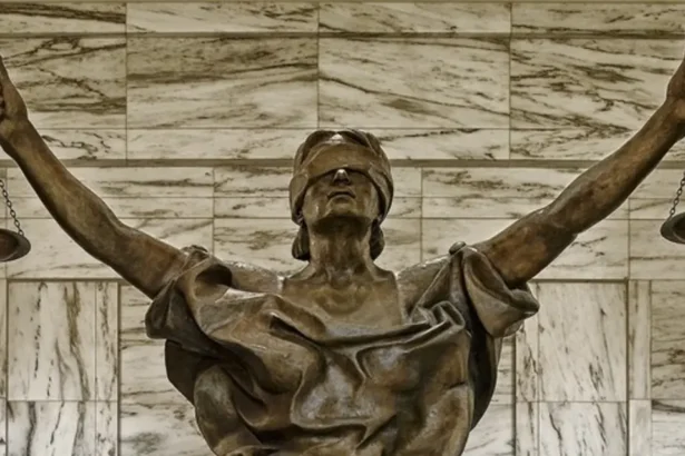 Statue representing the concept of justice