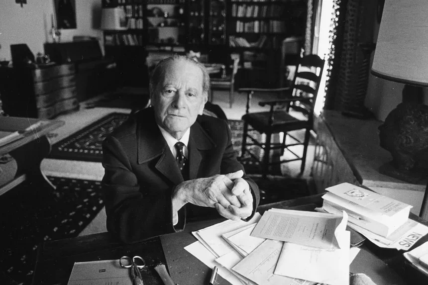 Carl Schmitt en Plettenberg, en 1978.Wolfgang Haut