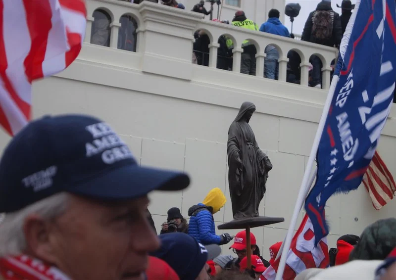 When political identity adopts the symbols of faith, allegiance becomes sacred and opposition heretical.