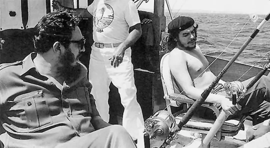 Luxury in the Shadow of a Kleptocracy – Fidel Castro and Che Guevara fishing in 1960, a reminder of the contradictions within Cuba's revolutionary myth.