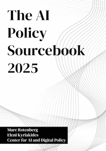 Book cover: The Artificial Intelligence Policy Sourcebook 2025