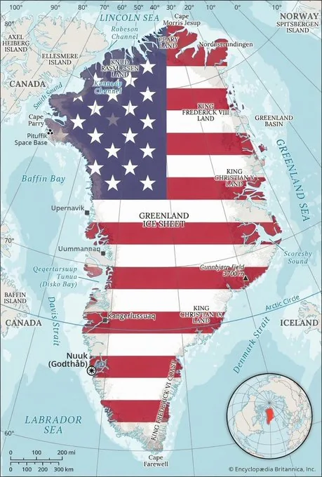 Katie Miller, wife of President Trump's Deputy Chief of Staff Stephen Miller, provocatively posted on X in the hours after America's military operation in Venezuela a map of Greenland with an American flag superimposed upon it with the caption, in all caps, "SOON." Her image quickly went viral, and revived the on-again, off-again diplomatic crisis with Denmark over the future of Greenland.Source: Katie Miller, X.com, January 3, 2026, https://x.com/KatieMiller/status/2007541679293944266.