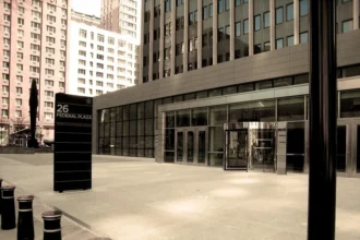 26 Federal Plaza, New York City, site of ICE check ins and immigration court hearings central to grassroots sanctuary accompaniment during the first Trump administration.