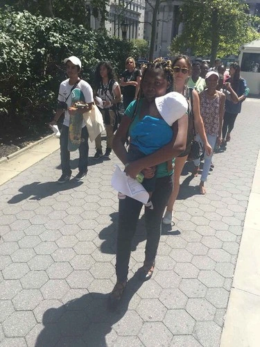sanctuary Jericho Walks around 26 Federal Plaza (location of USCIS offices). Source: Fieldwork August 17, 2017.