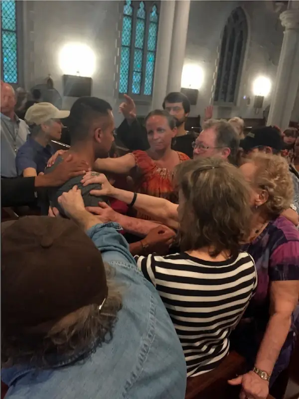 Soutien à un bénéficiaire du DACA, New Sanctuary Coalition, New York. Source : travail de terrain, 5 septembre 2017.