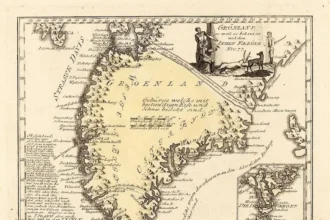Map of Greenland (1791), by Franz Johann Joseph von Reilly. Historical representations of the Arctic continue to inform debates on sovereignty, interpretation, and political futures.