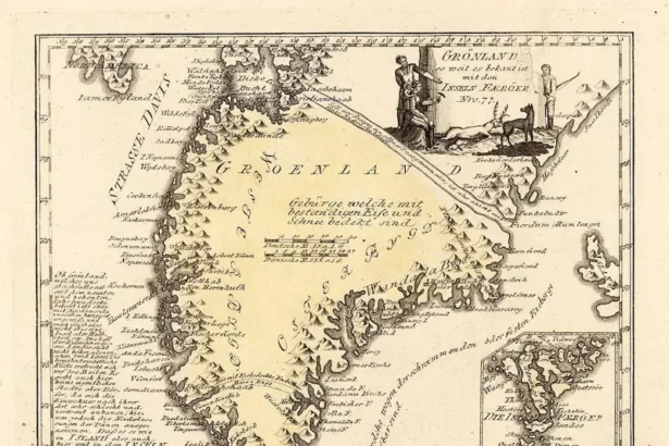 Map of Greenland (1791), by Franz Johann Joseph von Reilly. Historical representations of the Arctic continue to inform debates on sovereignty, interpretation, and political futures.