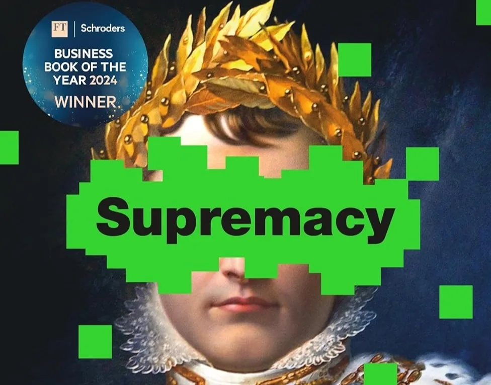 Cover of the book Supremacy.AI, ChatGPT by Parmy Olson.