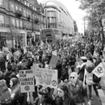 Emotions: Climate activists march through central London, calling for climate justice and stronger action on the climate emergency. Photo: Alisdare Hickson (CC BY-SA).