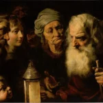 Pieter van Mol, Diogenes with His Lantern Looking for an Honest Man, 17th century. Jacqui Safra Collection. Public domain.