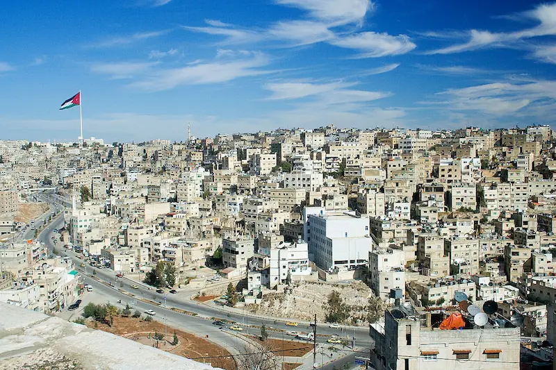 Amman, Jordan_Resolving the Israeli-Palestinian_View of Amman, Jordan, from the Citadel on Jabal al-Qal’a. Photo by David Bjorgen (CC BY-SA