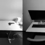 Guns : Images of participants’ workstation in the guns condition (Left) and stapler condition (Right).